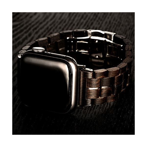 VOWOOD ボーウッド 天然木バンド for Apple Watch アップルウォッチ 41|40|38mm 黒檀 VW74034AWCP SKLAD-KIRPICHA_RU