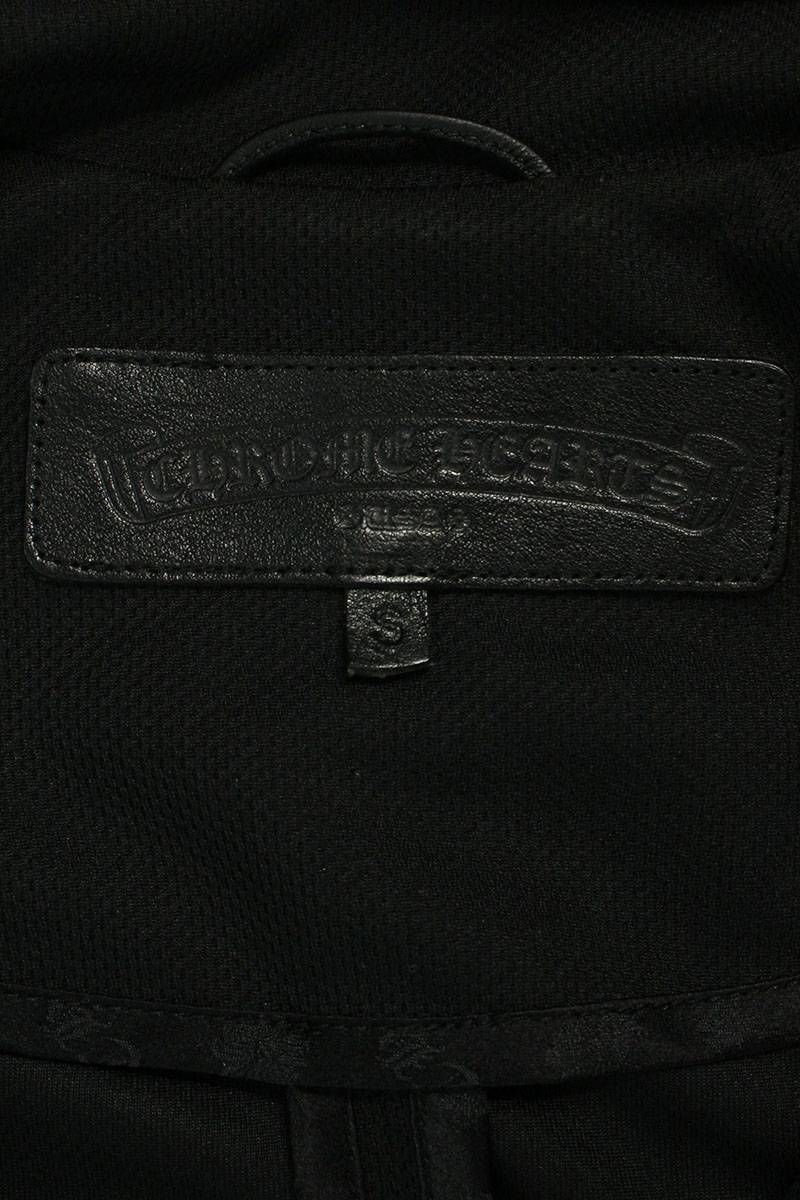 クロムハーツ TRACK JACKET/トラックジャケット レザー切替カシミヤ混