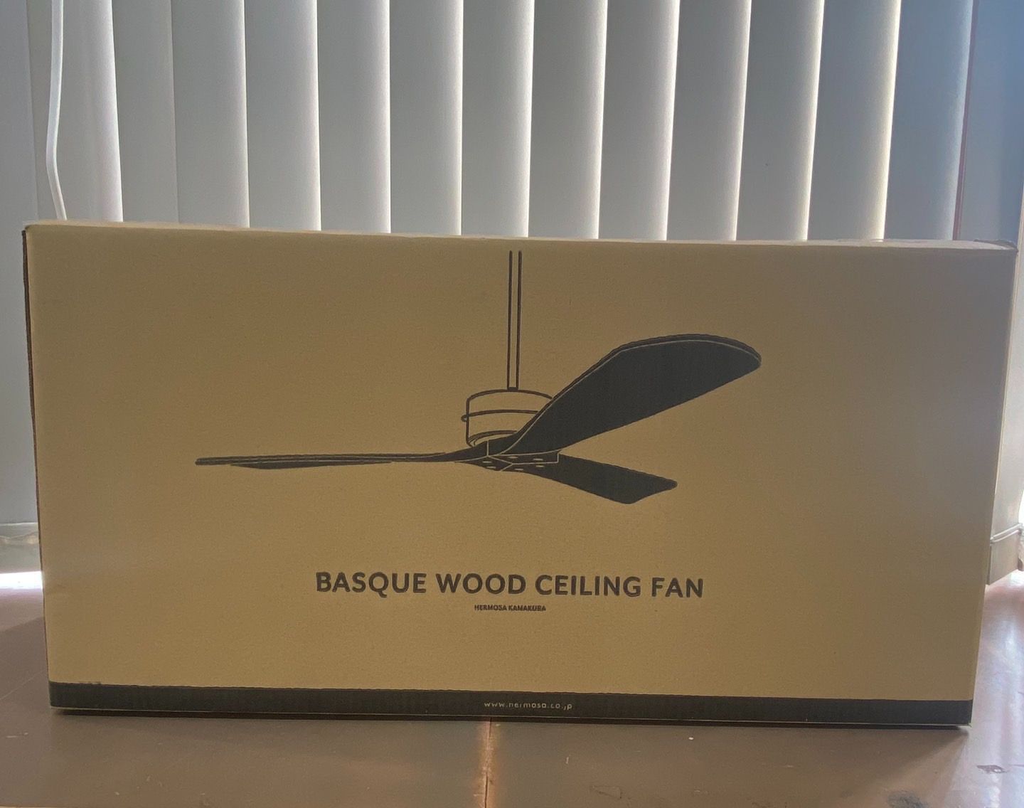 HERMOSA ハモサ製 ウッドシーリングファン CF-005DCNT 未使用品 楽天