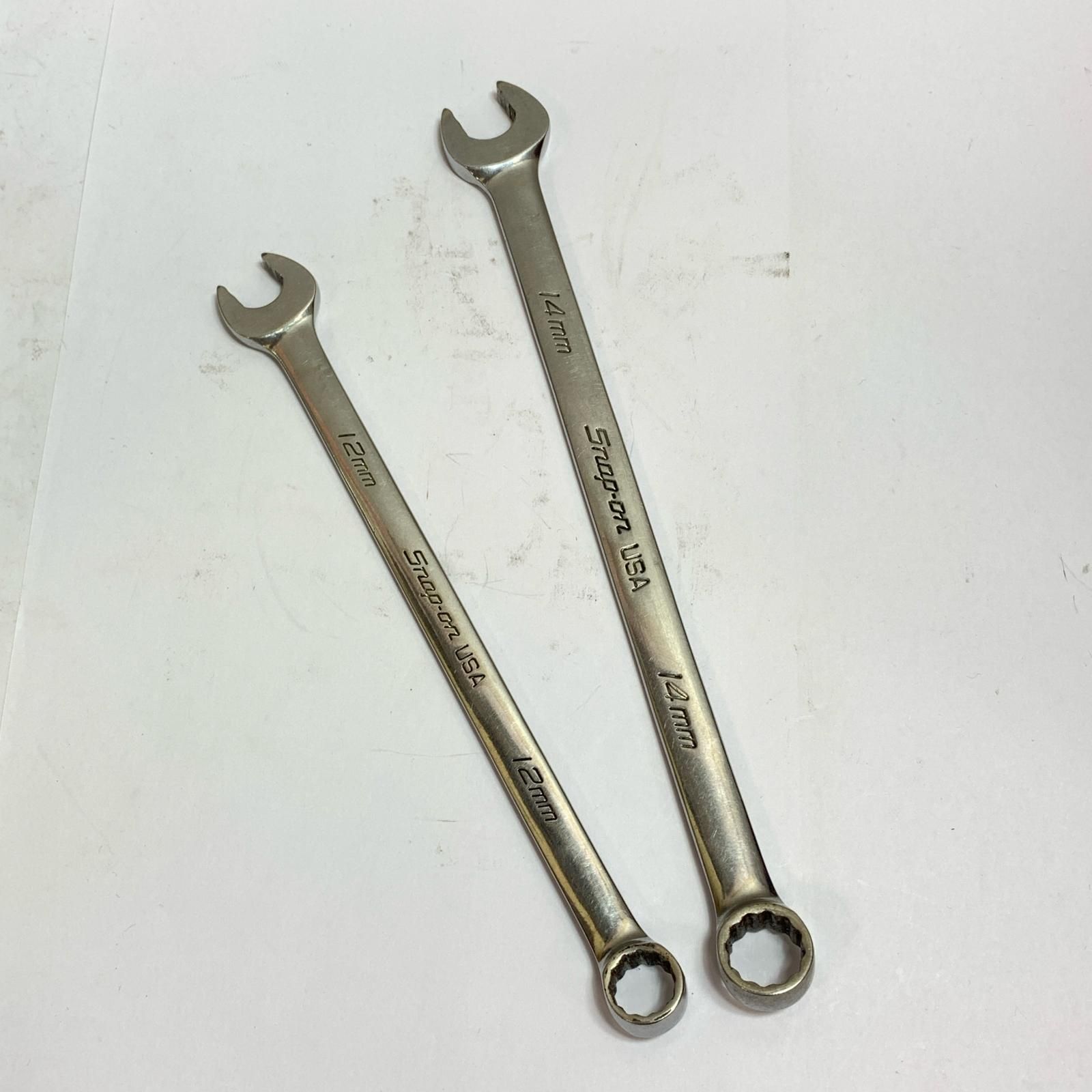 ♭♭Snap-on スナップオン コンビネーションレンチ 2本セット SOEXLM12.14