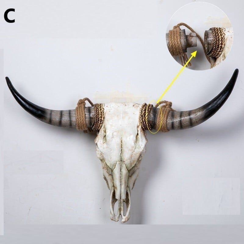 水牛　スカトロフィー 壁掛け　オブジェ オブジェ ハンティングトロフィー 牛 壁掛け おしゃれ インテリア 北欧