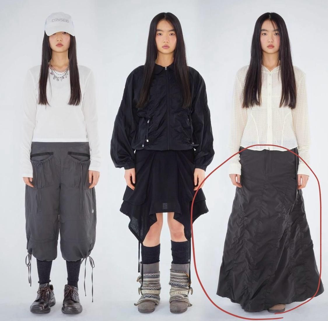 Bunjang商品韓国直送】こいせいお WAVE MERMAID SKIRT ( grey ) 1