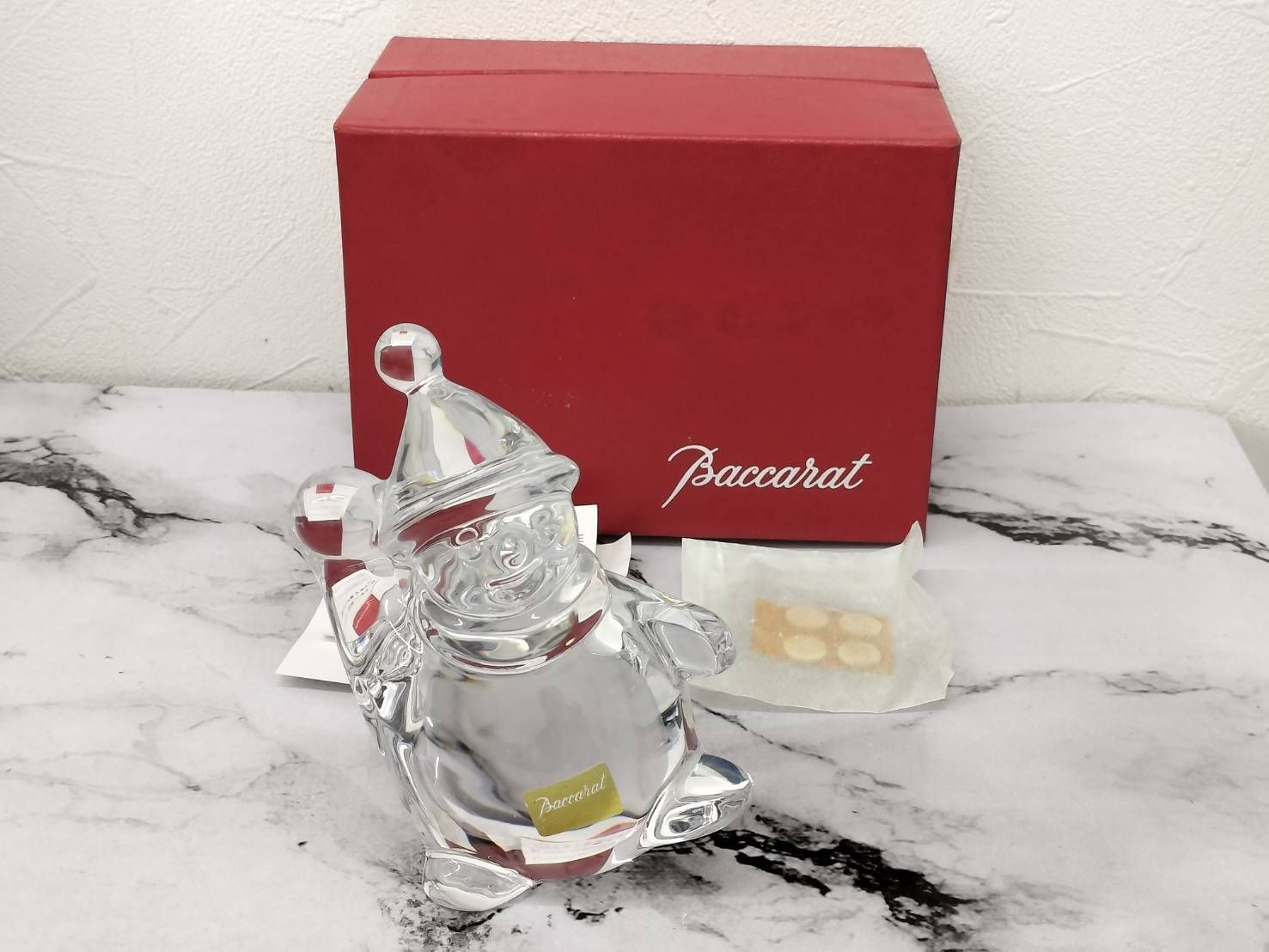 Baccarat 】バカラ スノーマン フィギュリン