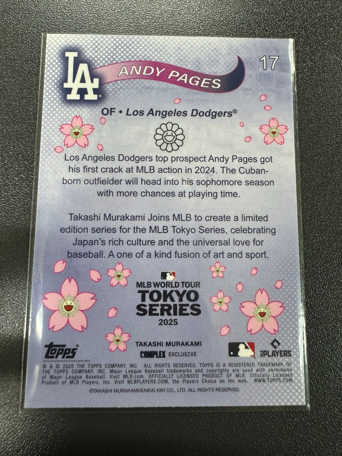 Andy Pages 村上隆 トップス topps カード MLB ワールドツアー