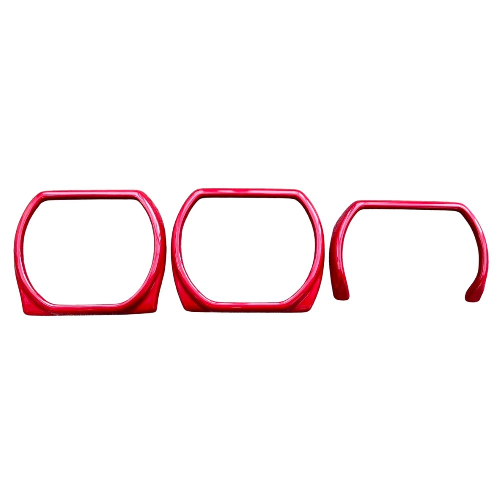 レッド オリジナル3D インテリアパネル3P ハスラー MR52 | 92S 現行 R2|1- DYP センターパネル 貼付けタイプ 車 カスタム パーツドレスアップ
