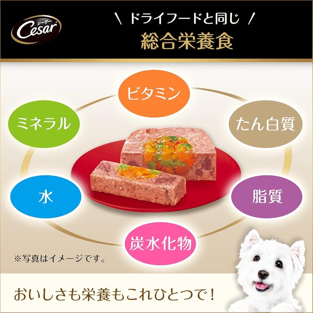 シーザー 限定 成犬用 吟選ビーフ まぐろ入り 100g×24個 (まとめ買い