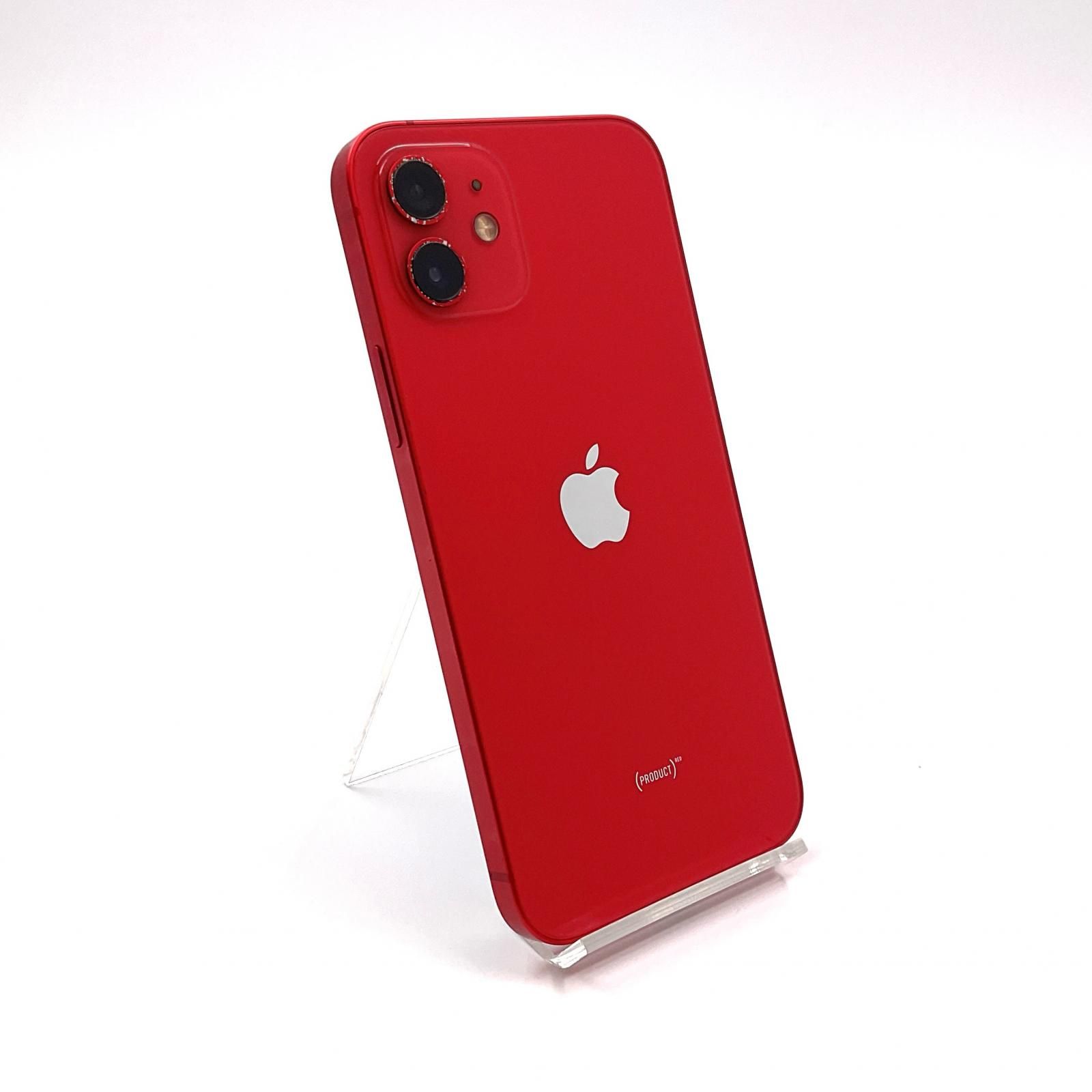 【全額返金保証】【最速発送】Apple iPhone 12 128GB (PRODUCT)RED au 78% 動作確認済