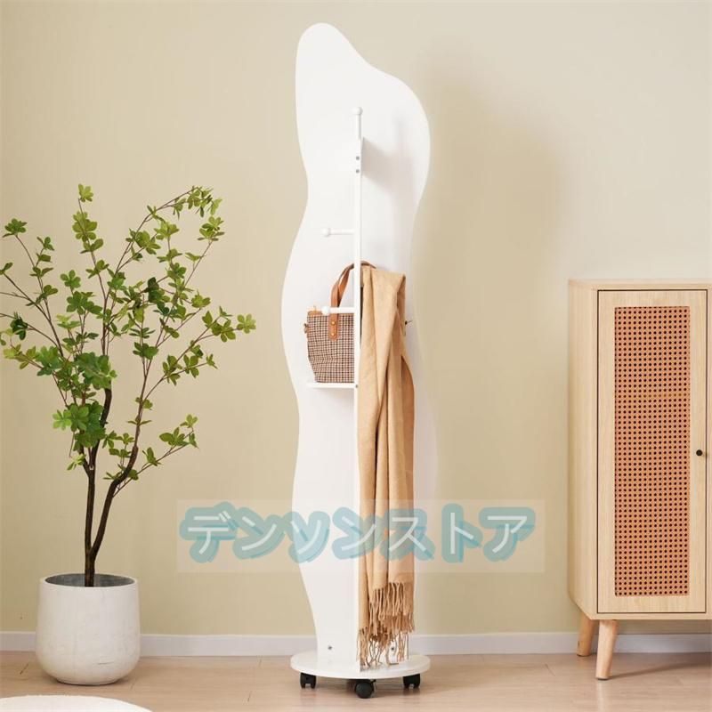なキャスター付き北欧収納付き玄関飛散防止加工ホワイト165*36CM