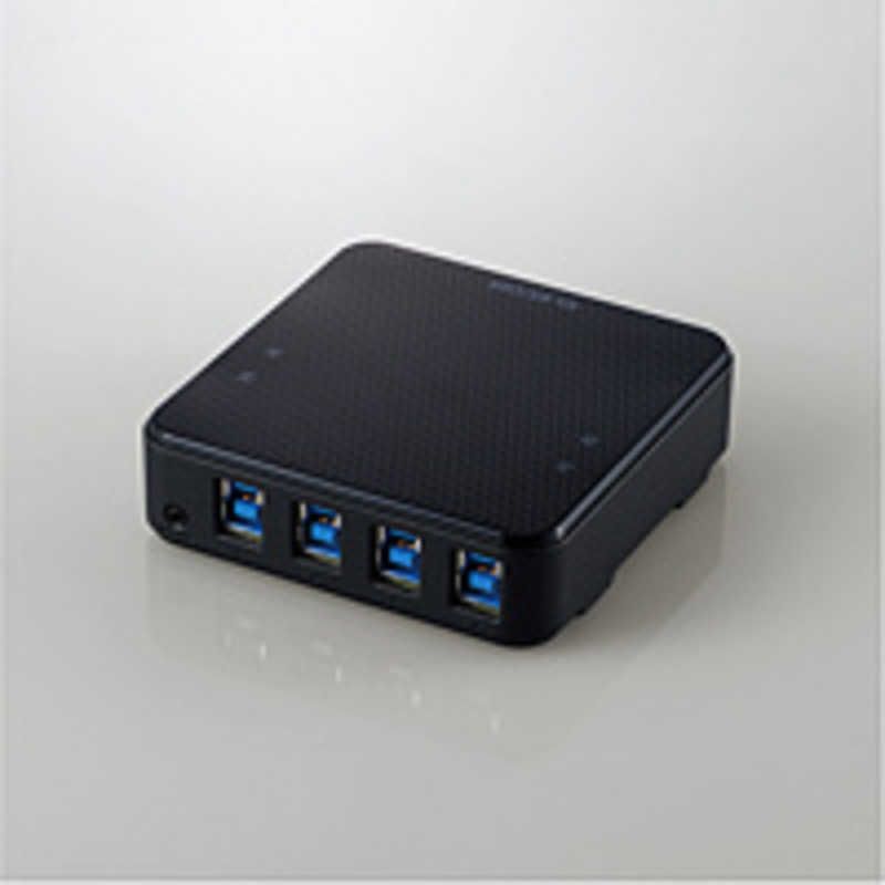 送料無料 ♥ 未開梱 エレコム ELECOM USB切替器|USB3.0|PC側4ポート|接続機器4ポート U3SW-T4
