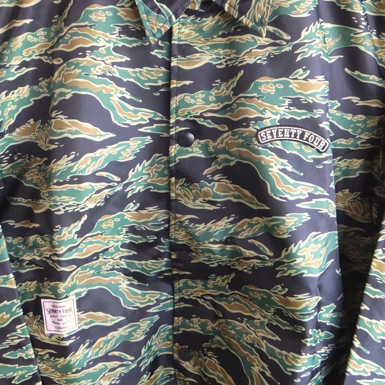 SEVENTY FOUR CAMOUFLAGE COACH JACKET ナイロン製 コーチジャケット