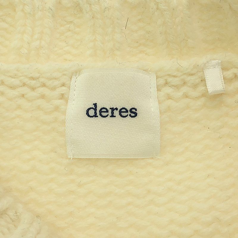 deres オンリーワン セーター 新品未使用 ホワイト デレス deresデレスオンリーワンセーターホワイト
