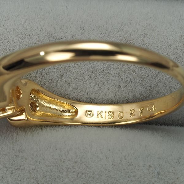 ルビーとダイヤモンドの指輪　12号 ミキモト リング ルビー 0.27ct ダイヤ ダイヤモンド 0.08ct 12