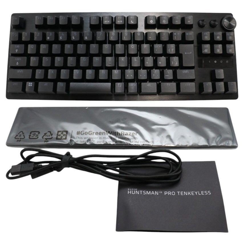 Razer レイザー Huntsman V3 Pro Tenkeyless ゲーミングキーボード 日本語配列 RZ03-04981300-R3J1  re03-04981300-r3j1 【非常に良い(A)】