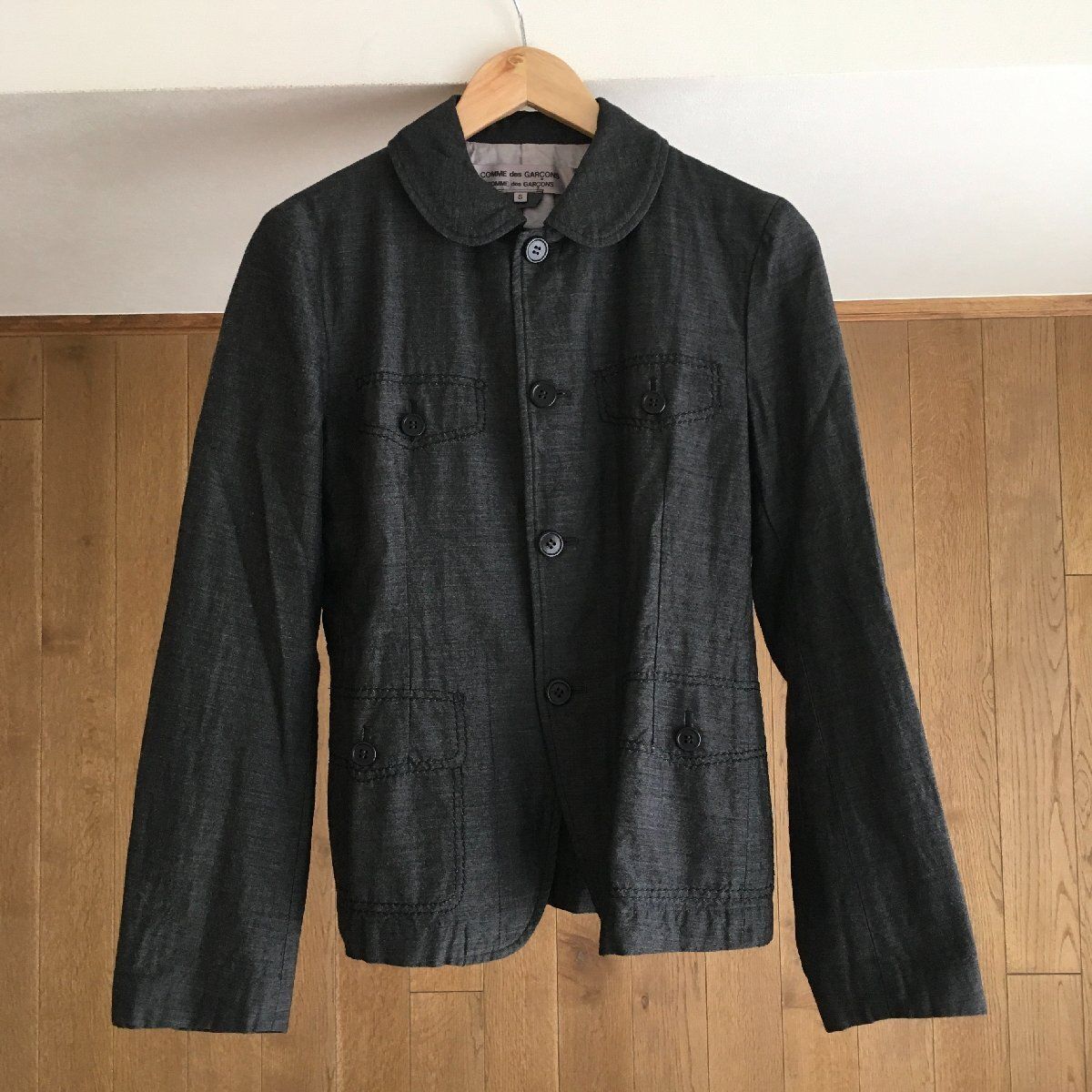 美品 COMME des GARCONS コムデギャルソン 丸襟 ジャケットS