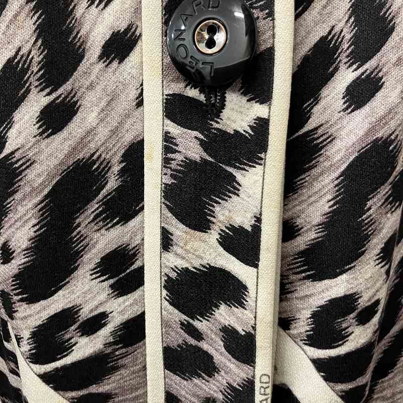 LEONARDレオナールカーディガン ジャケット レオパードヒョウ柄 