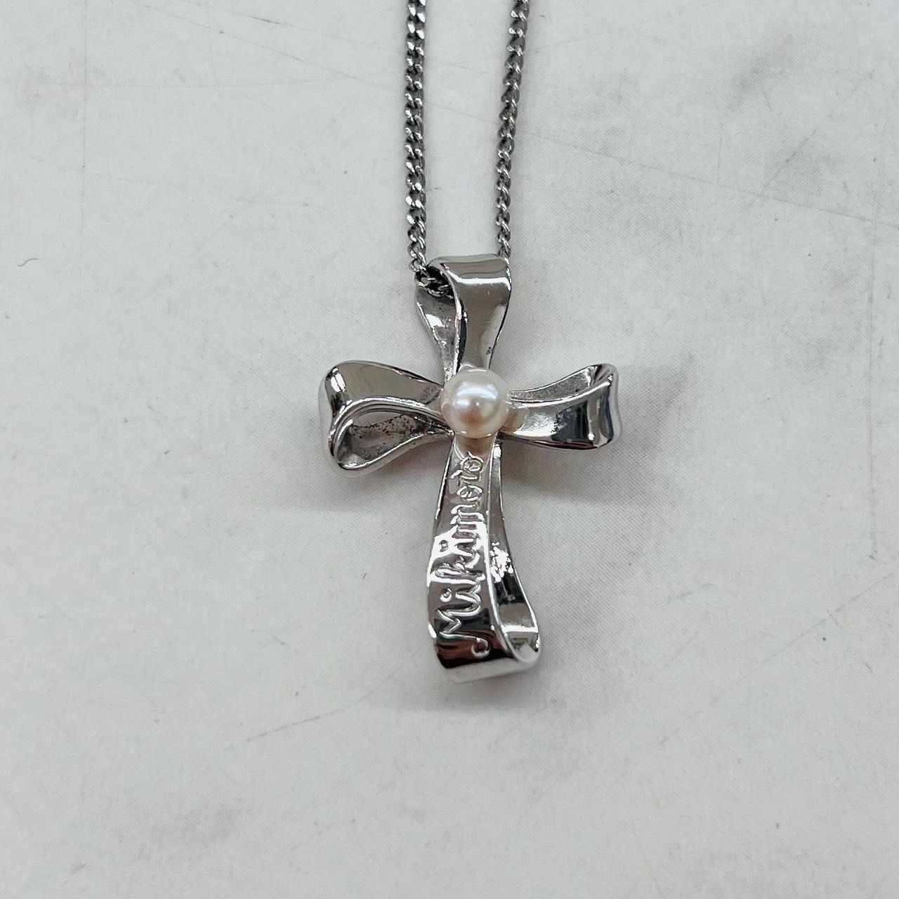 MIKIMOTO ミキモト パール ペンダントトップ　飛行機 JAL シルバー製 MIKIMOTO ミキモト パール ペンダントトップ 飛行機 JAL