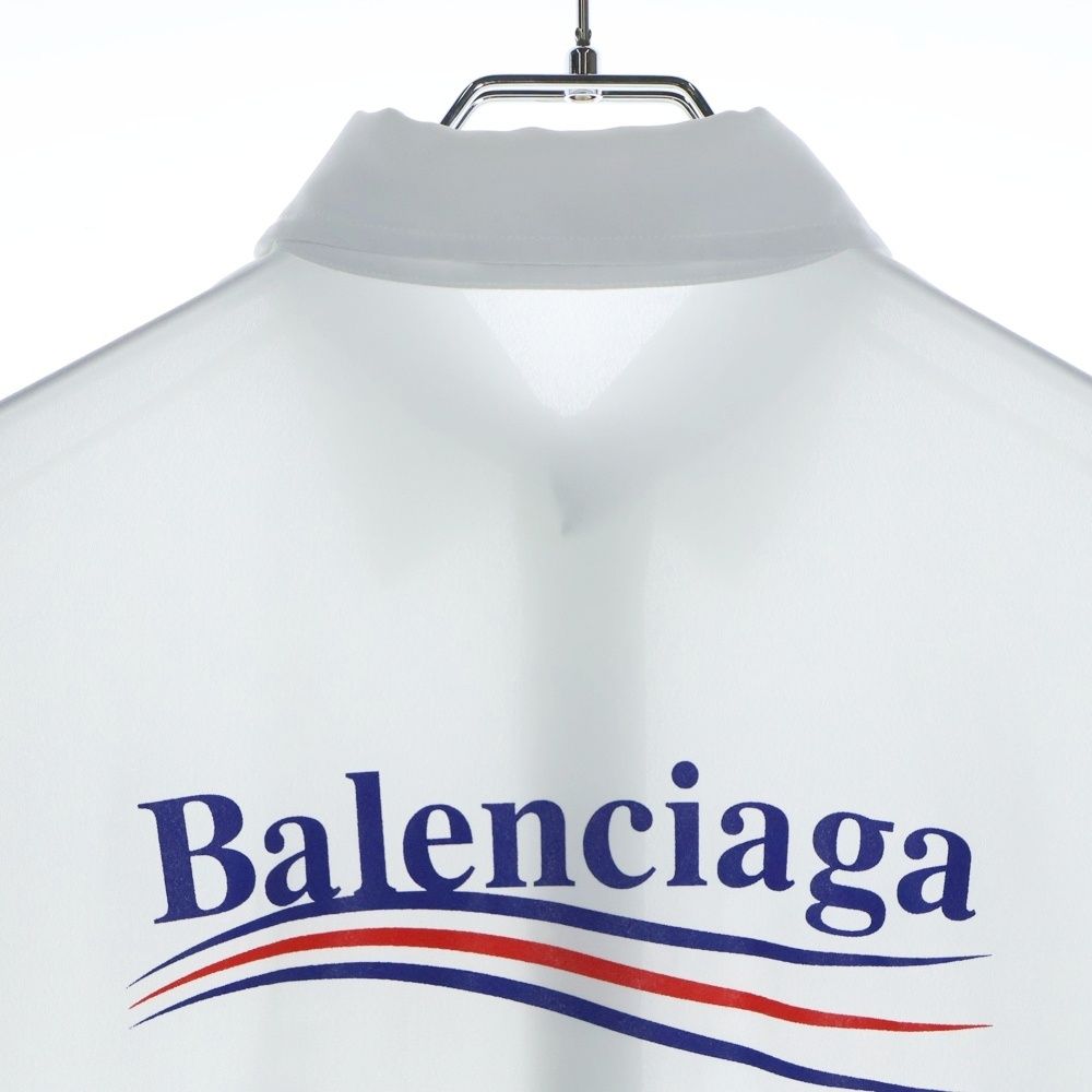 BALENCIAGA (バレンシアガ) キャンペーンロゴ 長袖 シアーシャツ  