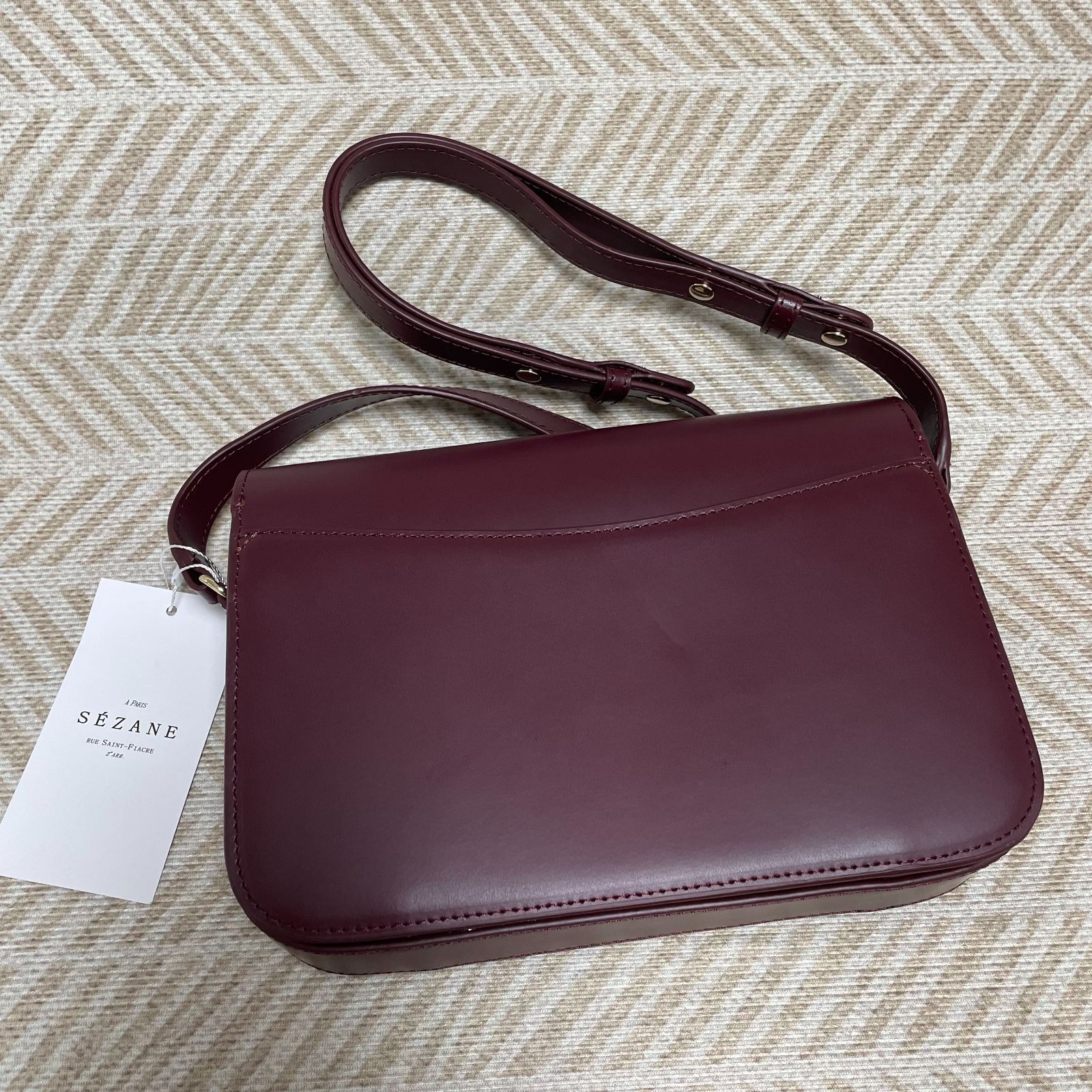SEZANE セザンヌ ショルダーバッグ ポシェット ワインレッド