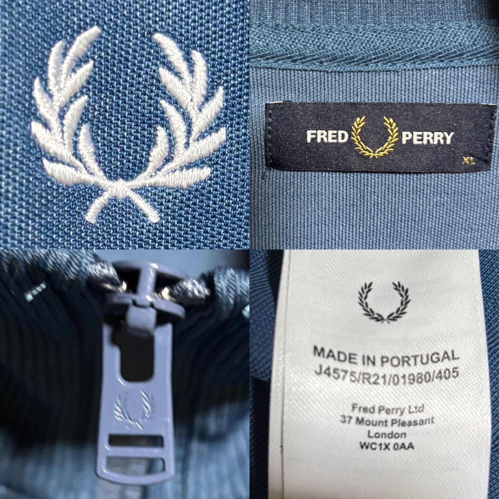 Fred Perry⭐️トラックジャケット L 刺繍/テープ月桂樹