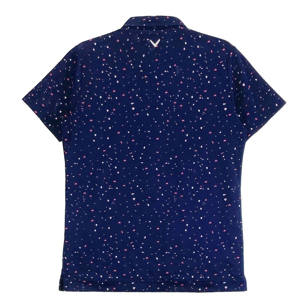 CALLAWAY キャロウェイ 半袖ポロシャツ 花柄 ブルー系 L [240001175532]【中古】メンズ サイズ：M CALLAWAY キャロウェイ 半袖ポロシャツ 花柄 イエロー系