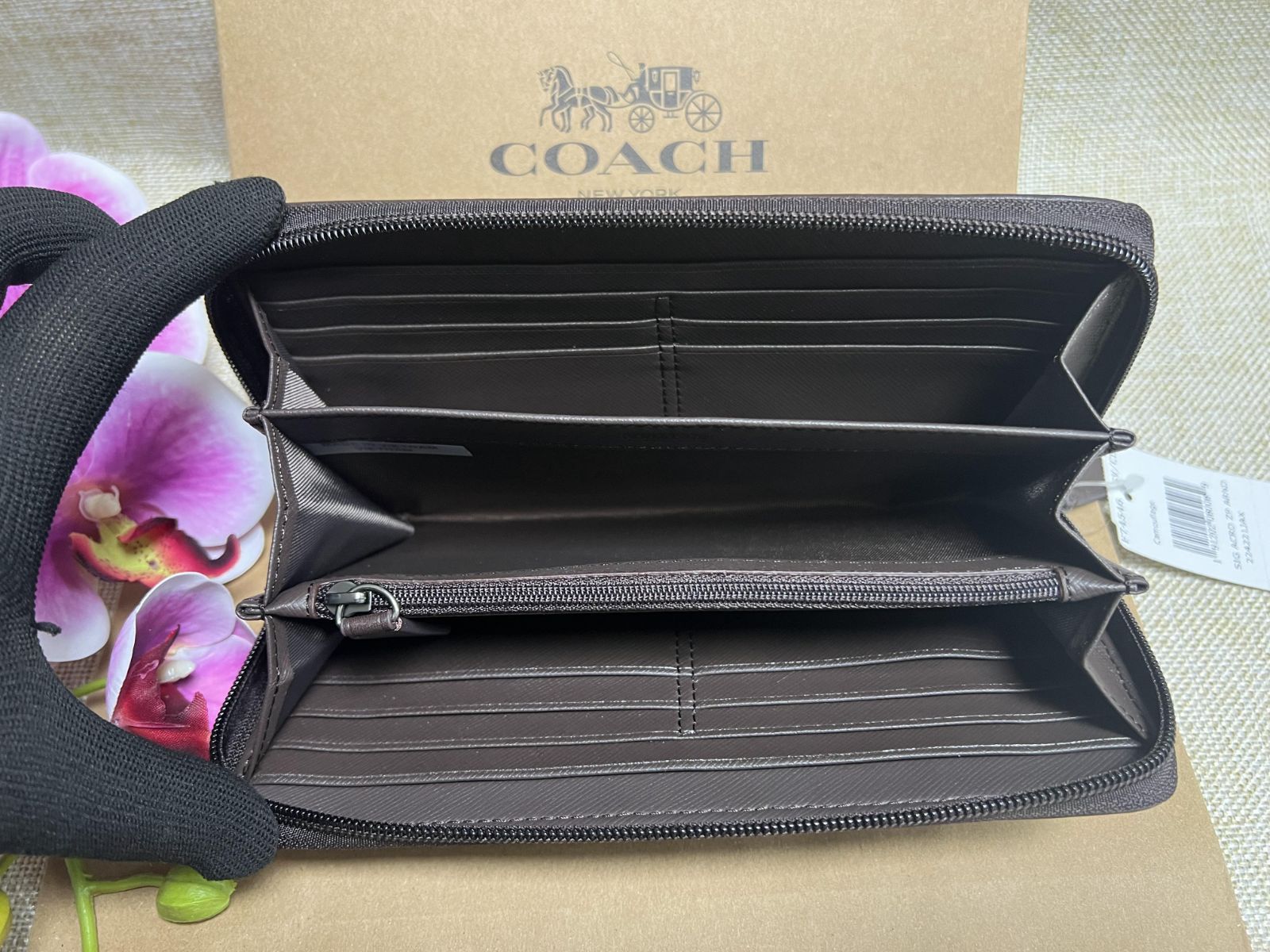 コーチ COACH 長財布 財布 ファティーグ カモフラージュ 迷彩 メンズ