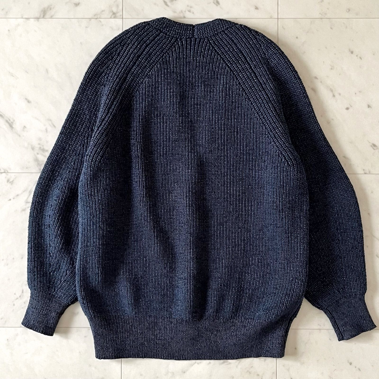 【美品】Drawer ドゥロワー 7G畦編みカーディガン シルク Drawer（ドゥロワー）の「Drawer 7G畦編みVネックカーディガン