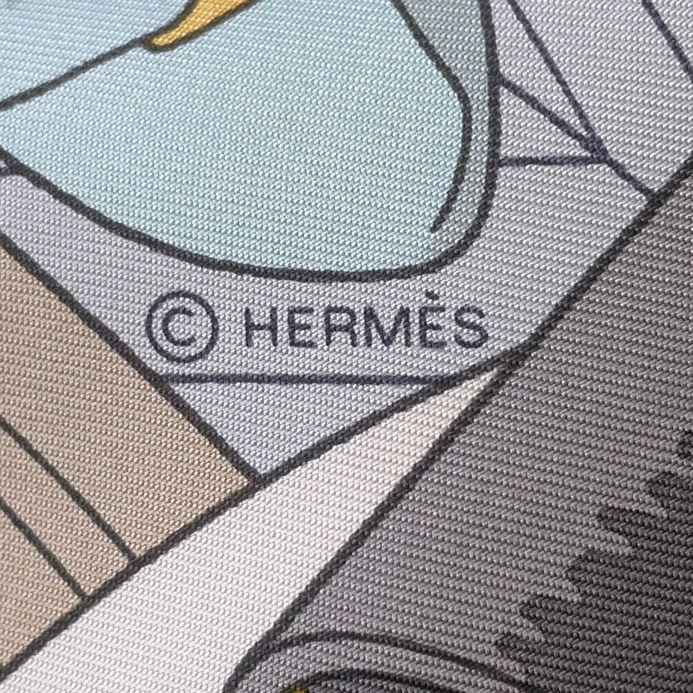 美品★HERMES★エルメス★カレ90★スカーフ★24番地のミステリー HERMES】エルメス カレ90 スカーフ Mystere au 24 24番地の