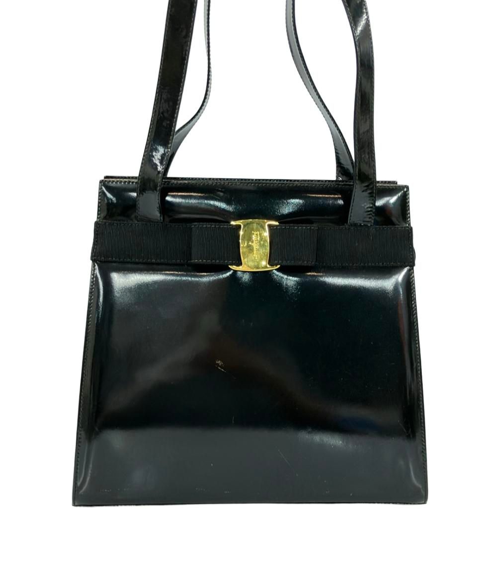 サルヴァトーレフェラガモ エナメルレザートートバッグ レディース Salvatore Ferragamo