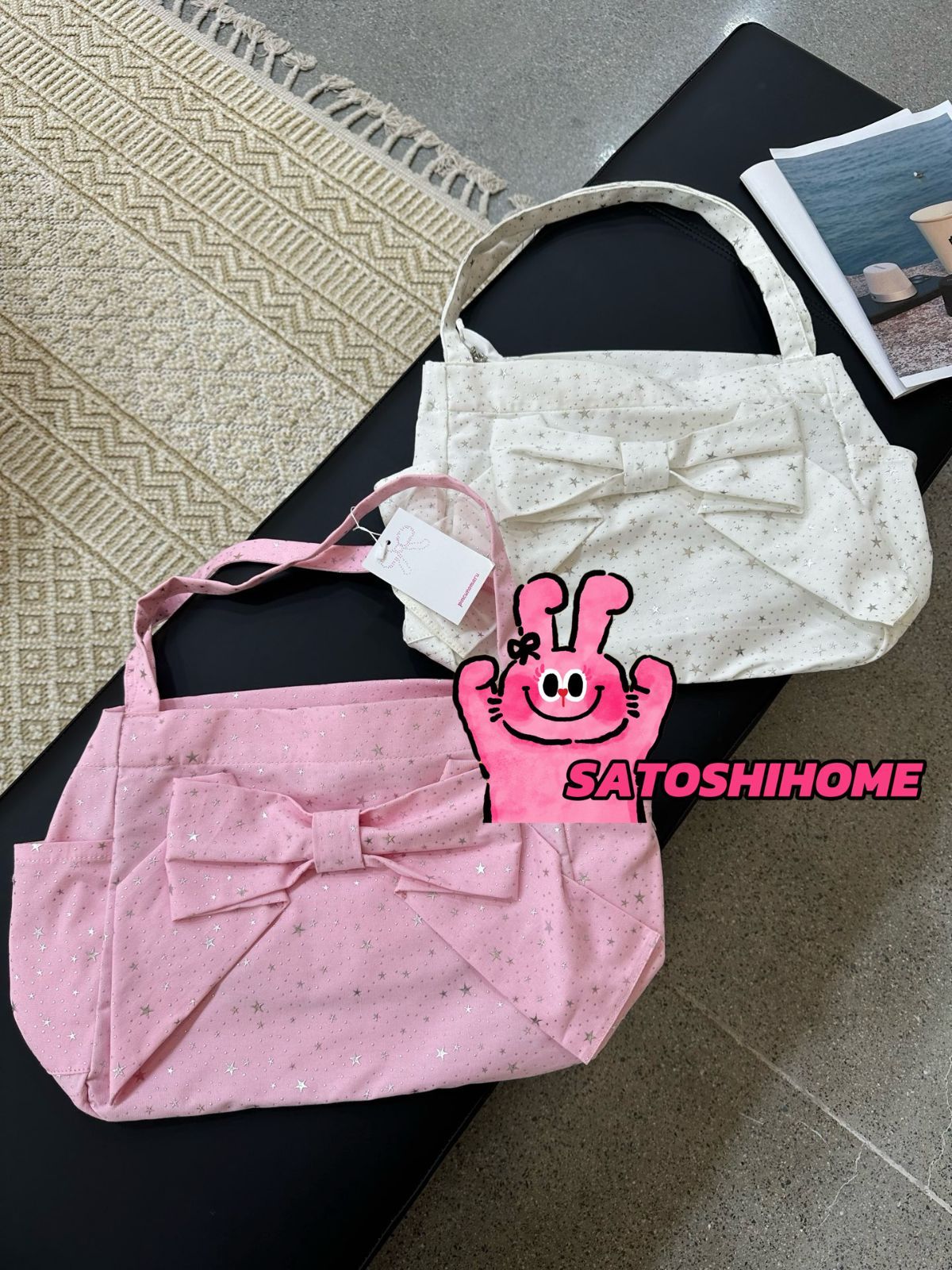 韓国PINCUNOMARU 大人気 Ribbon bag ハンドバッグ トートバッグ