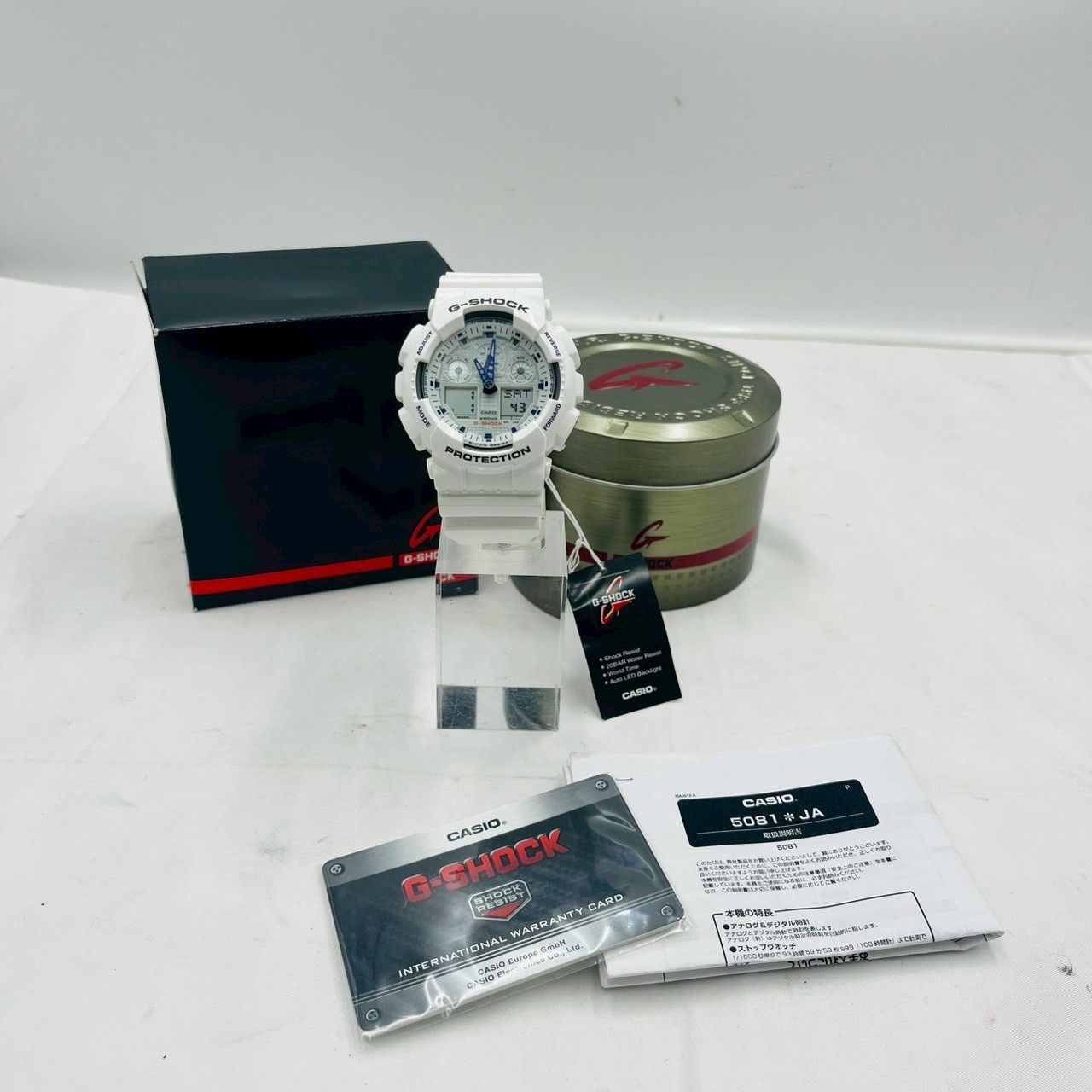 G-Shock CASIO Watch G-SHOCK Casio | White Gショック GA-100A-7A カシオ GA-100B-7A Resin Men's Blue メンズ GAX-100A-7AJFサポートページ