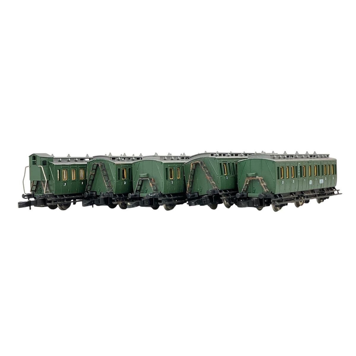 marklin mini-club メルクリンミニクラブ 8704 4両 8705 1両 客車 5両セット 鉄道模型 Zゲージ ジャンク K10418438