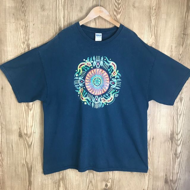 00s VINTAGE アートデザイン プリント 半袖 Tシャツ サイズ メンズ 2XL 00年代 古着 s24070817
