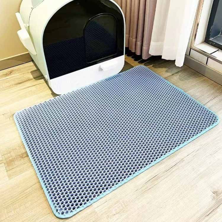  58×90cm 猫 猫砂 砂取りマット トイレマット マット 猫砂飛び散り防止 猫砂キャッチャー 特大 猫砂マット 猫トイレ用品 二重構造 滑り止め 清潔 お手入れ簡単 マット#dzdx7501