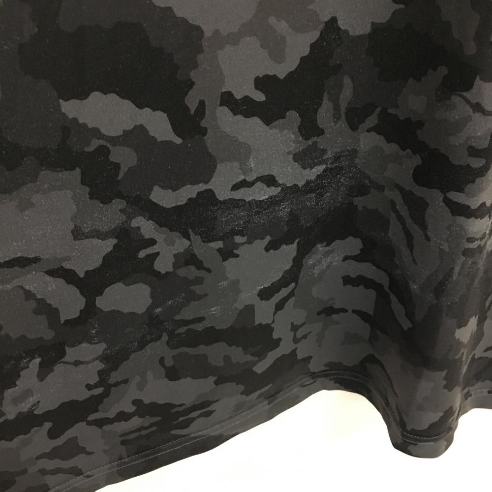 ブリーフィング 半袖ポロシャツ グレー×黒 迷彩 カモフラ メンズ XL
