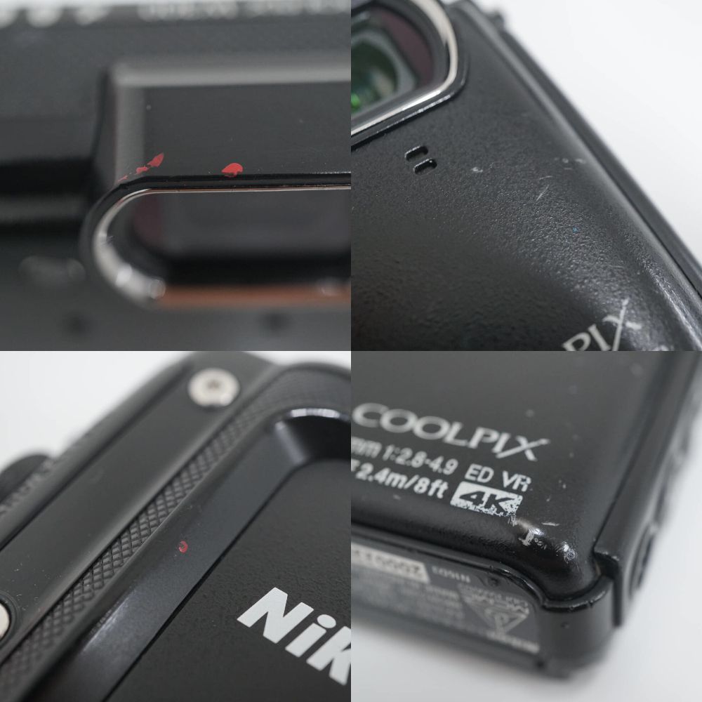 Nikon COOLPIX W300 デジタルカメラ USED品 本体+バッテリー ブラック  