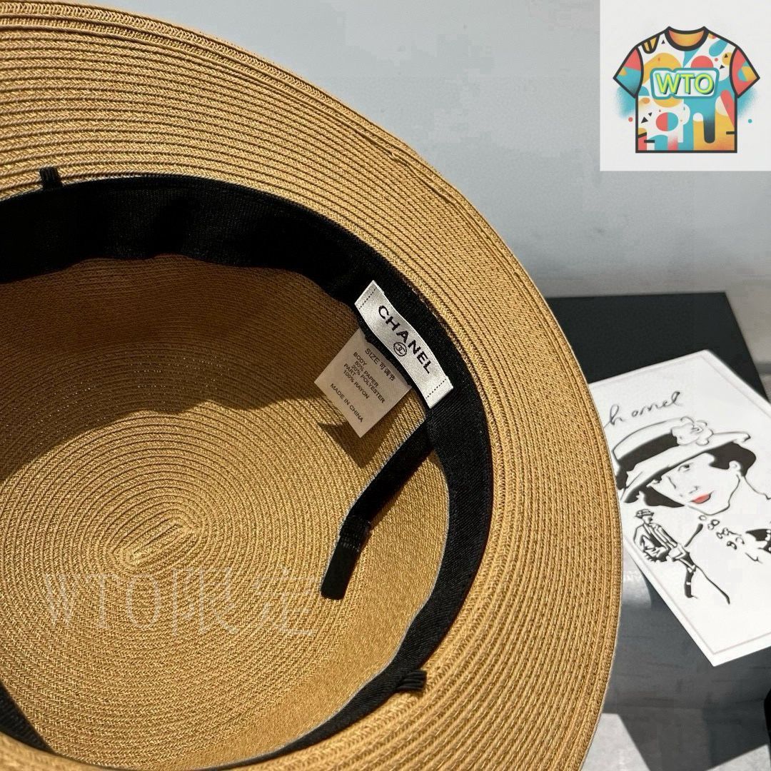 今日特価】Chanel 平頂ハット - メルカリ