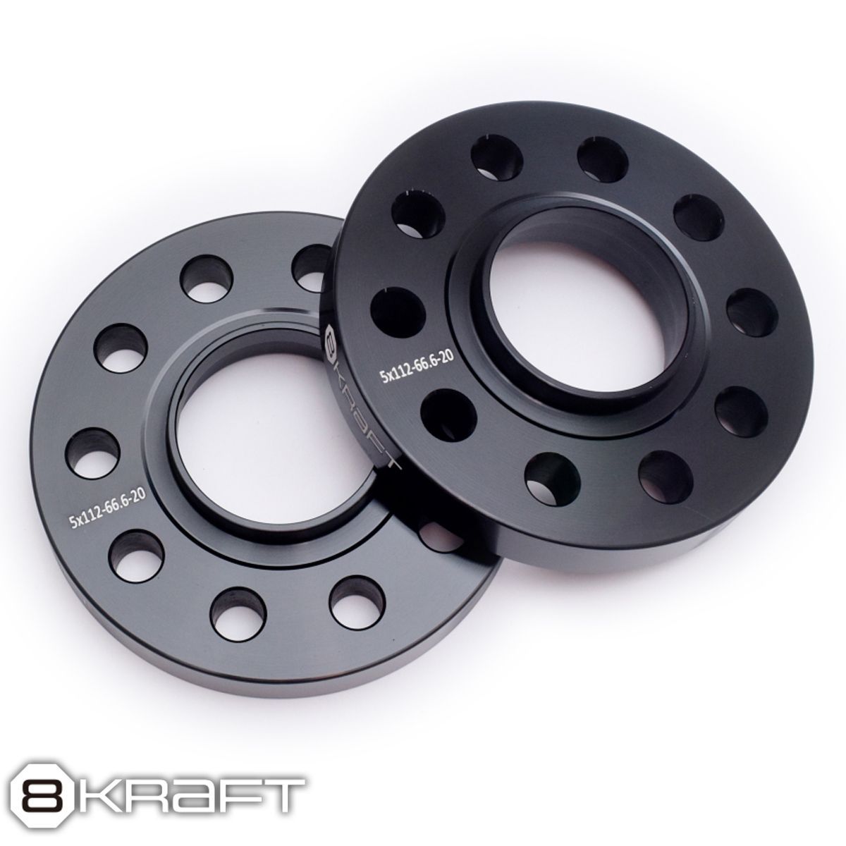8KRAFT BMW MINI ミニ ハブ付 スペーサー 20ｍｍ 5H-112 φ66.6 ワイトレ PCD112 5穴 ハブ径 φ66.6 ワイドトレッドスペーサー