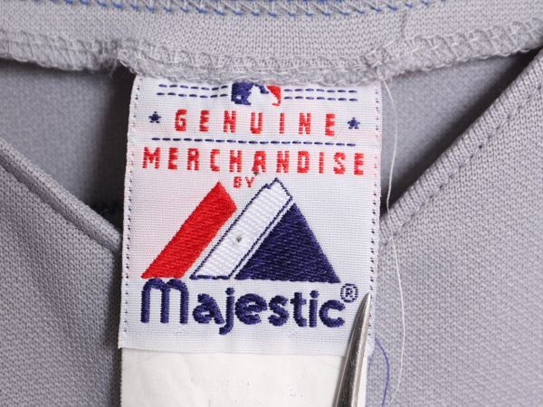 【お得なクーポン配布中!】 MLB オフィシャル Majestic メッツ ベースボール シャツ メンズ L 程/ ユニフォーム ゲームシャツ メジャーリーグ 野球 半袖シャツ 重ね着