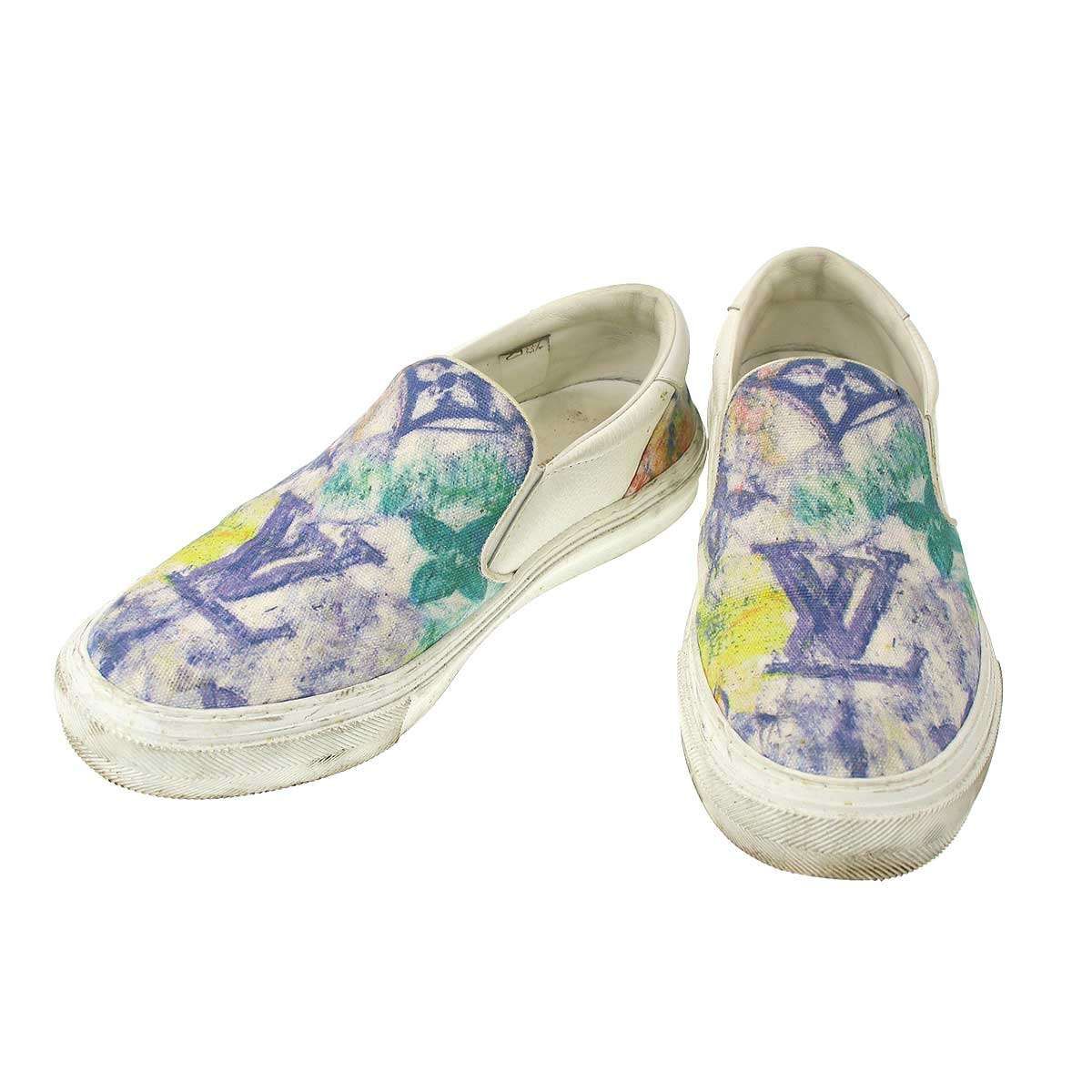 LOUIS VUITTON ルイヴィトン パステル モノグラムスリッポンスニーカー ミックス 6 1 2