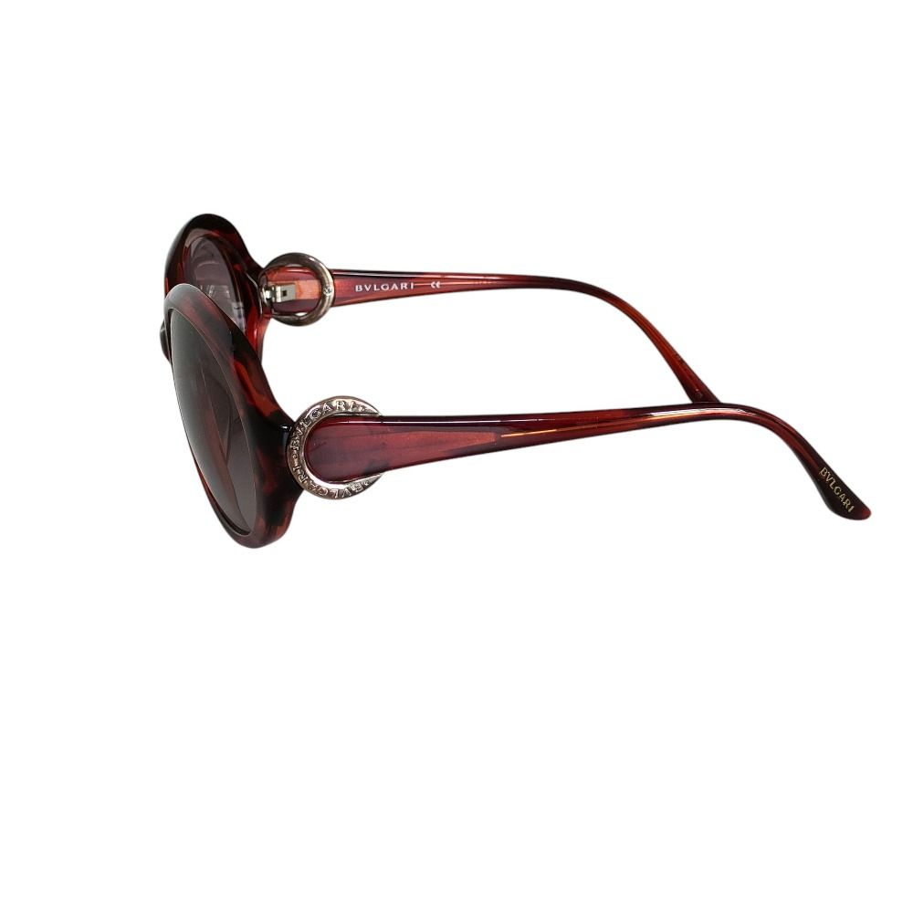 良品 BVLGARI ブルガリ セルフレーム オーバル サングラス 眼鏡