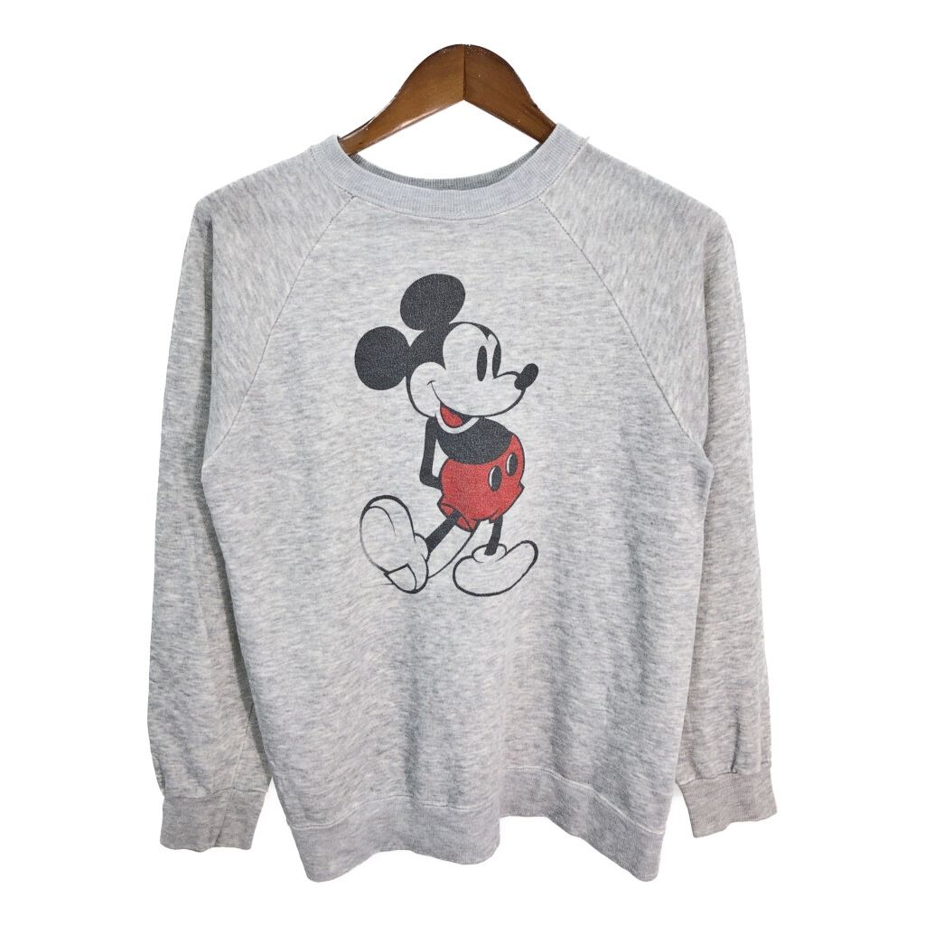 80年代　ミッキーマウス　スウェット Disney CASUALS グレー S 80年代 Disney ディズニー ミッキーマウス スウェット