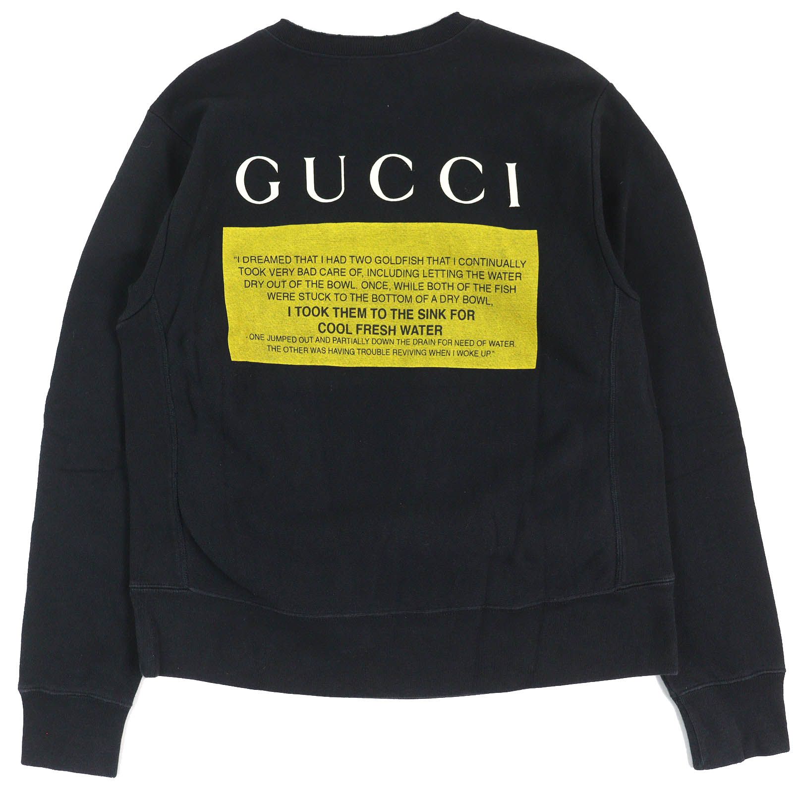 ドンドン見直し】良品△GUCCI グッチ 475373 コットン100％ BLACK CAT  
