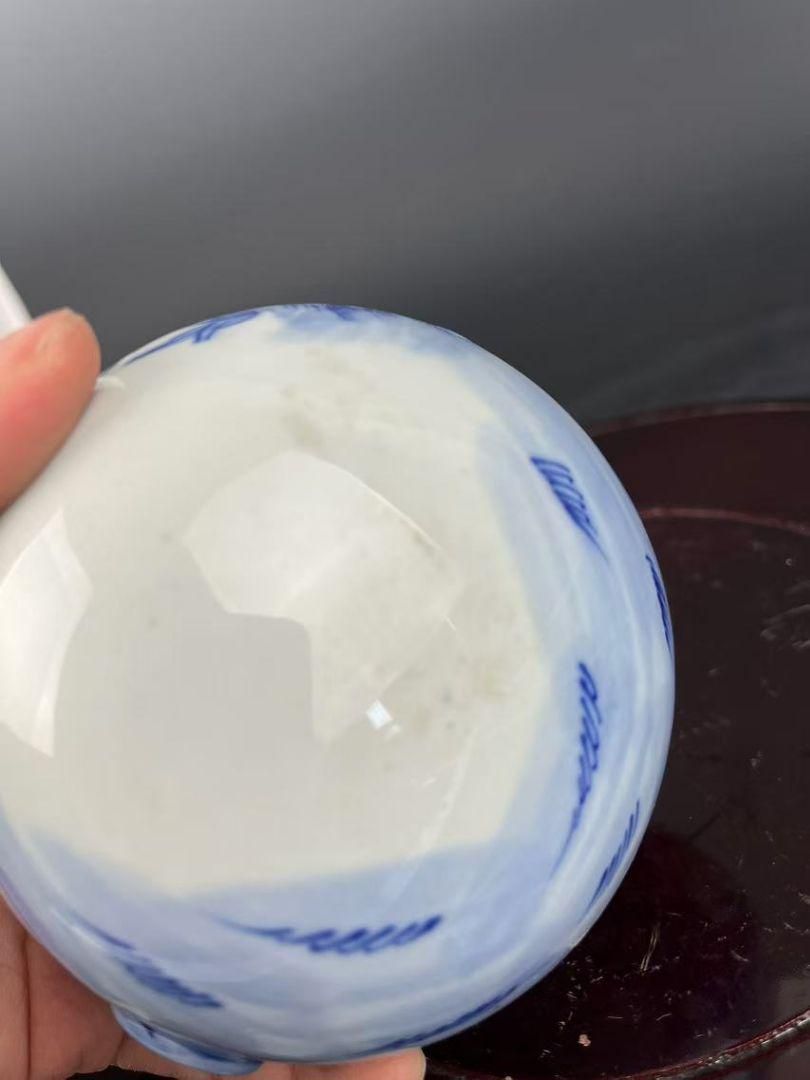 青花人物物語双獅耳蓋缶 茶道具 景徳鎮 陶磁器 装飾品 現代工芸品 美術品 置物 青花人物物語双獅耳蓋缶 茶道具 景徳鎮 陶磁器 装飾品 現代工芸品 美術