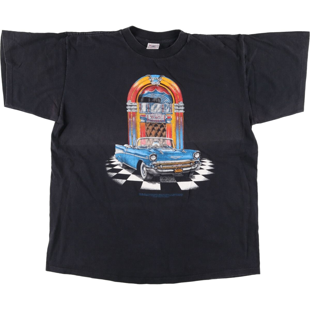 古着 90年代 DELTA CHEVROLET BEL AIR シボレーベルエア アドバタイジングTシャツ USA製 メンズXL相当 ヴィンテージ/eaa476151