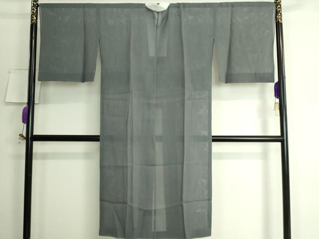 平和屋本店□希少 本場小千谷本麻襦袢 麻絽 染の近江謹製 豆がら