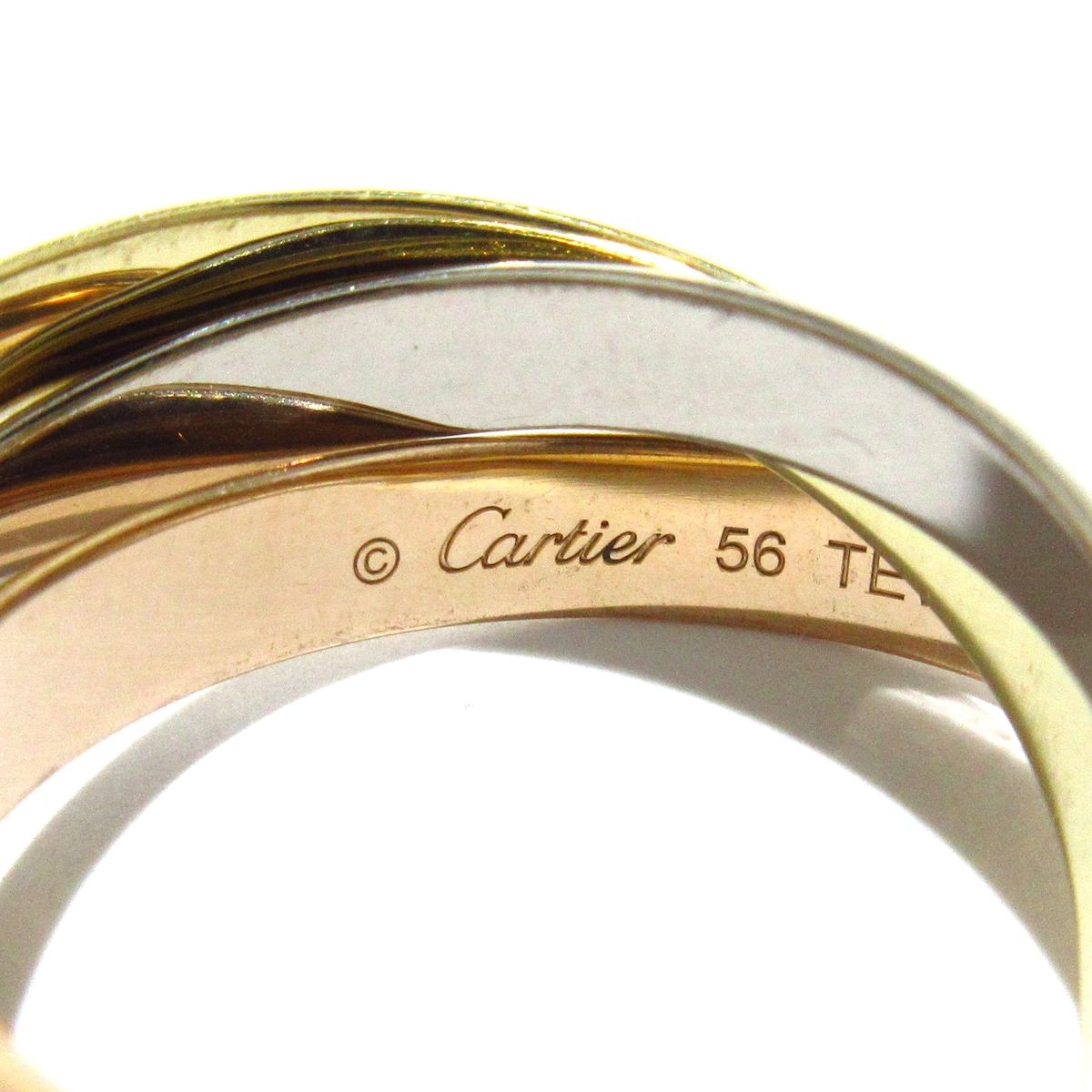 Cartier(カルティエ) 3連リング 56美品 トリニティ B4052756 K18スリー ...