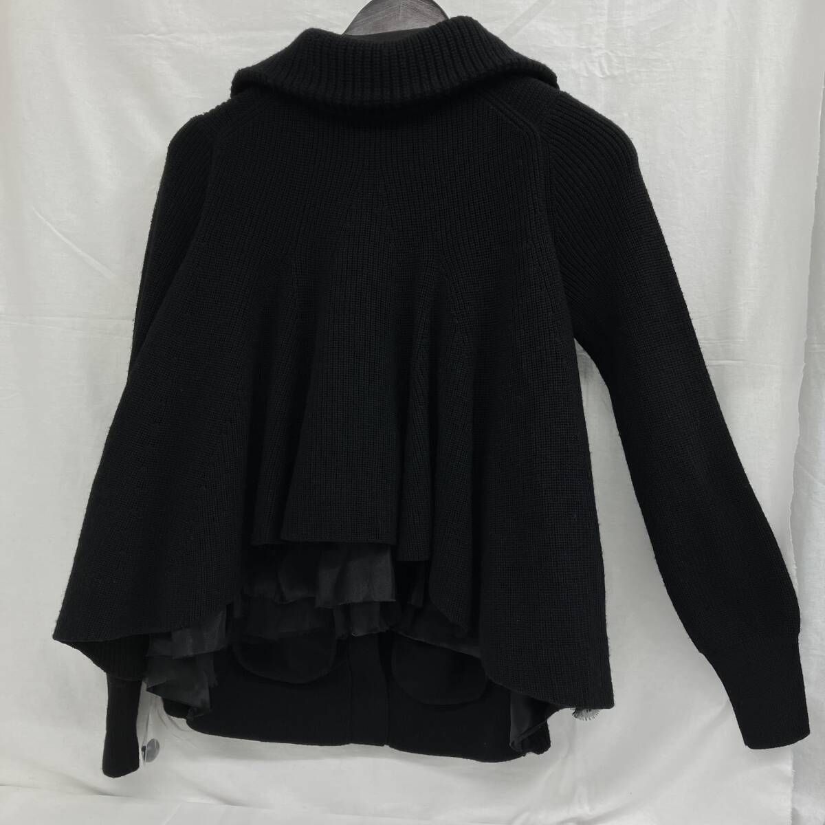 SACAI サカイ　レイヤードニットドレス　サイズ1 SACAI サカイ レイヤードニットドレス サイズ1 - メルカリ