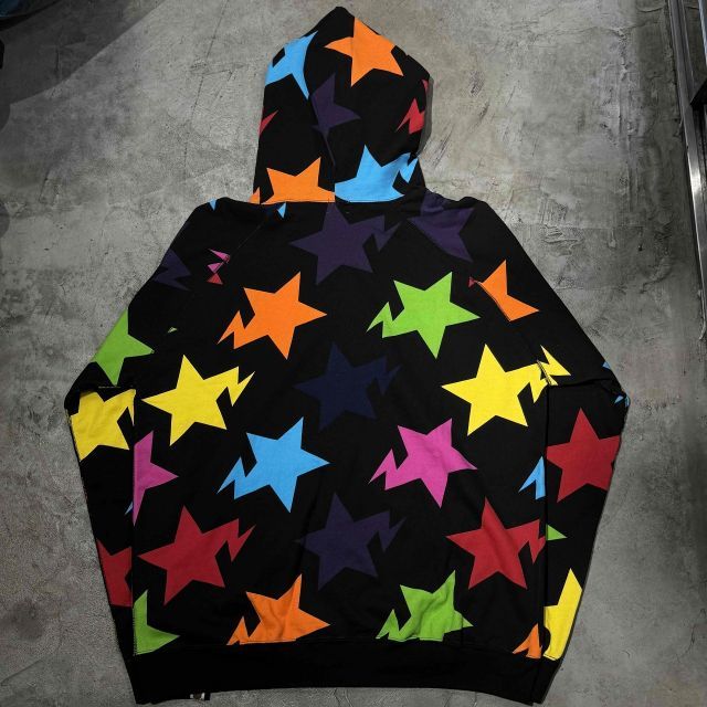 A BATHING APE（ア ベイシング エイプ）パーカー Lサイズ アベイシングエイプ スウェットパーカー フルジップ 総柄