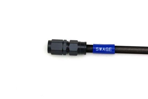 【人気商品】SWAGE LINE イージーオーダーブレーキホース Line) 汎用ホース ストレートフィッティング アルミ(ブラック) スウェッジライン(Swage ブラックスモークホース 250mm BAKB-1010M-0250 SWAGE | スウェッジライン ストレートフィッティング 汎用ホース SF