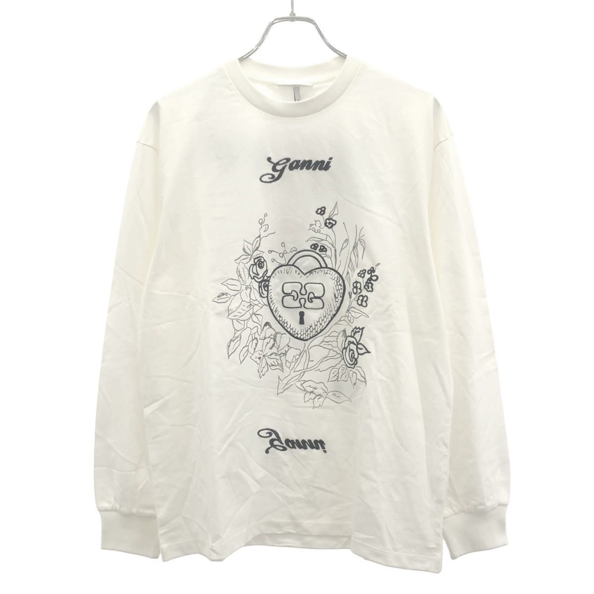 GANNI ガニー 25SS Re-cut Heavy Jersey Charm Long Sleeve ロング  